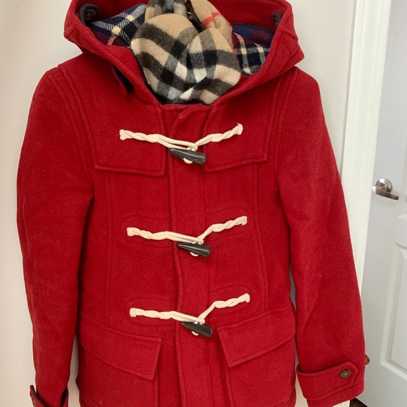 Aritzia TNA Red Wool Paddington Jacket XXS - Picture 3 of 7